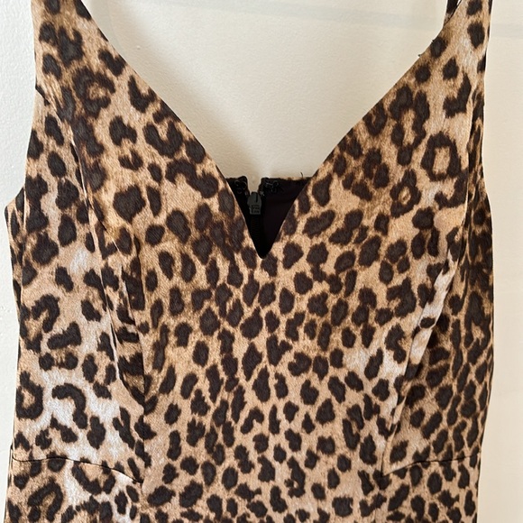Express Leopard Print Midi Slip Dress - Picture 4 of 14